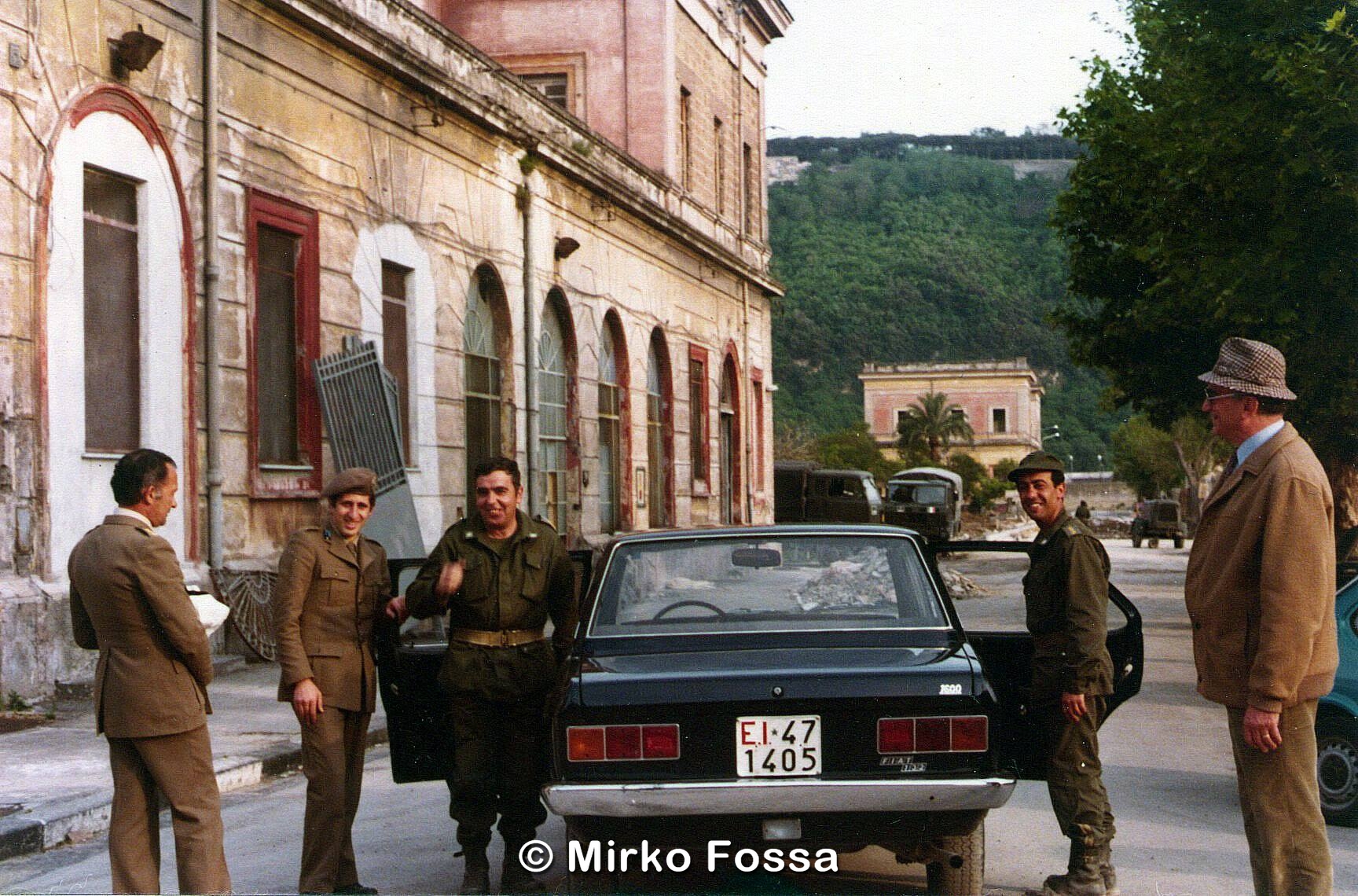 Il Maggiore Carlo Baldracchini ed il capitano Giovanni Ridinò a Napoli