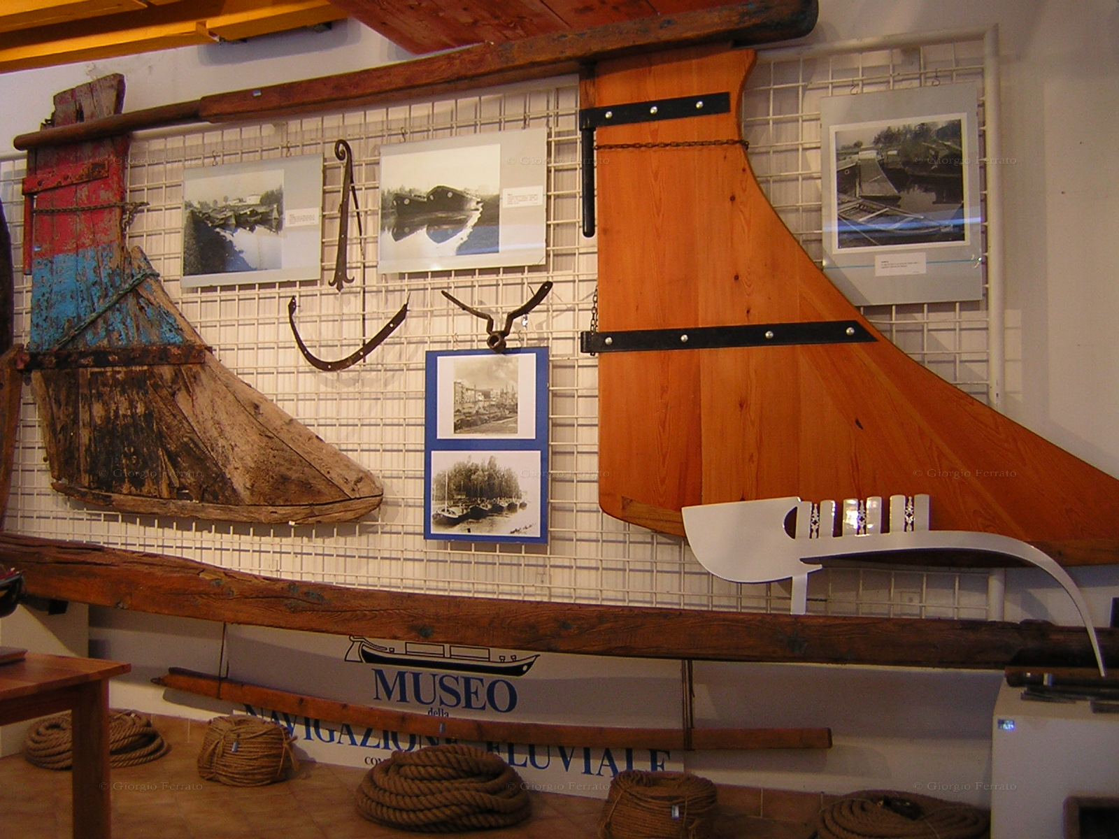 La sala della cantieristica - Museo della Navigazione Fluviale di Battaglia Terme (PD)