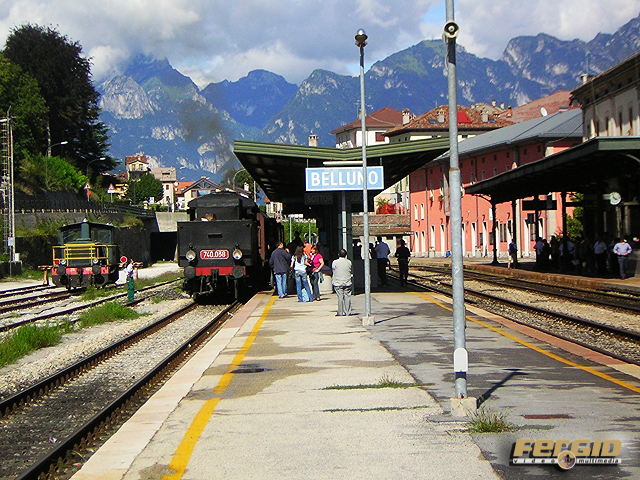 Il treno a vapore nelle Dolomiti 