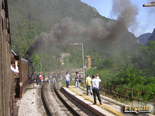 Il treno a vapore nelle Dolomiti