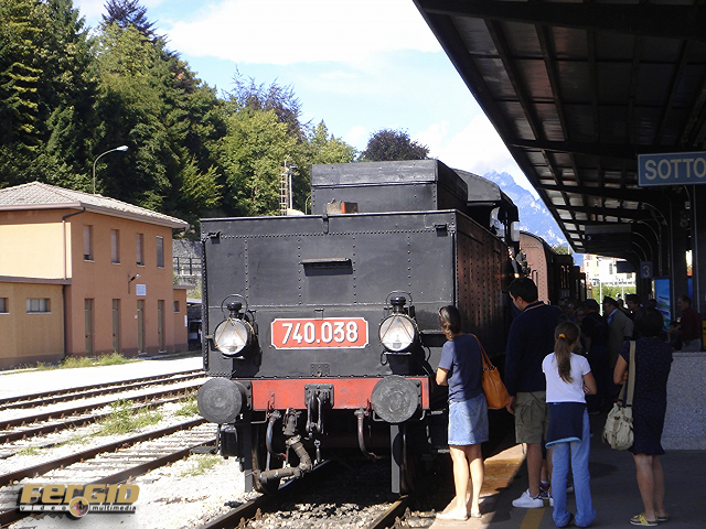 Il treno a vapore nelle Dolomiti 